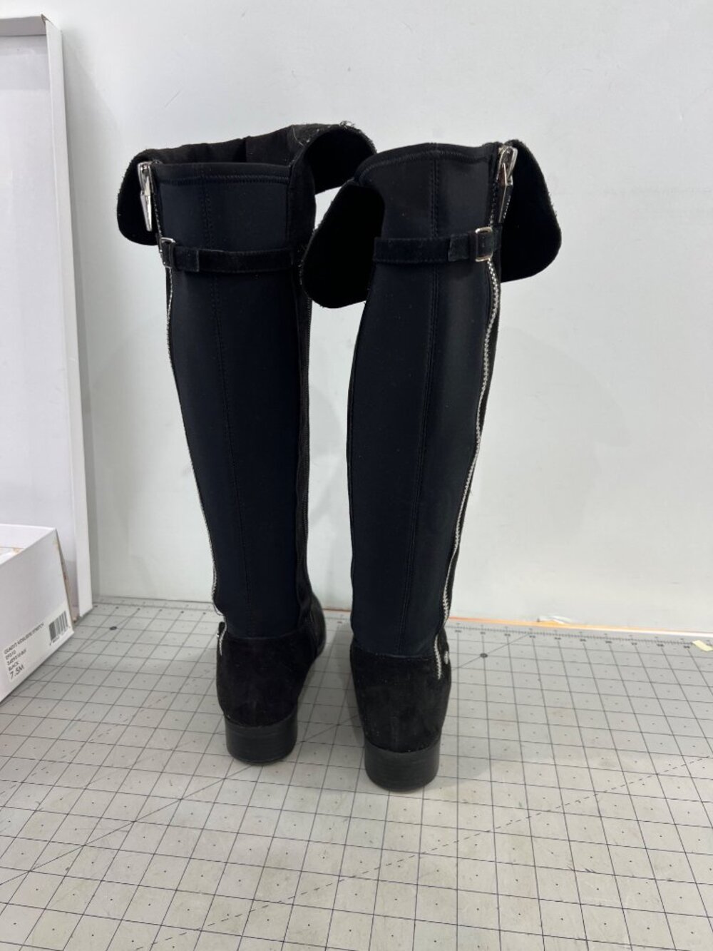 Calvin Klein Gladys Women's Sz.  7.5 Black Over the Knee Boot - Picture 4 of 9